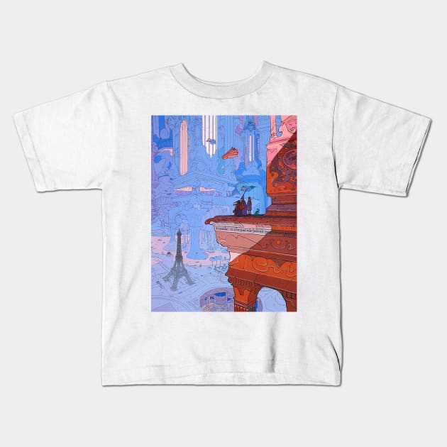 Art of Moebius Kids T-Shirt by QualityArtFirst